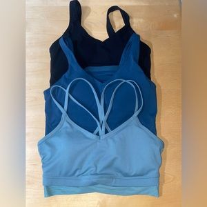 All in Motion Sports Bra including two unnamed brand sports bra Bundle